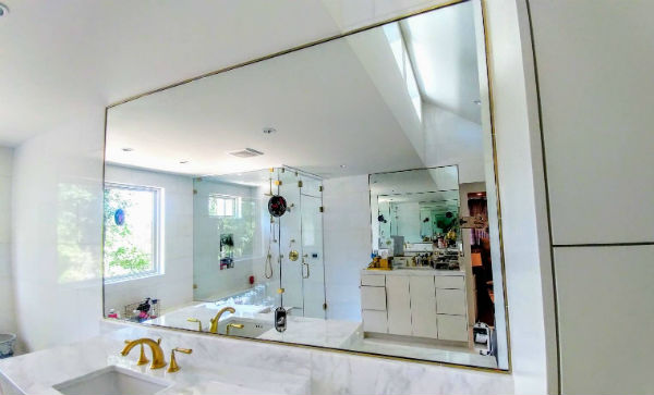 Custom bathroom mirror