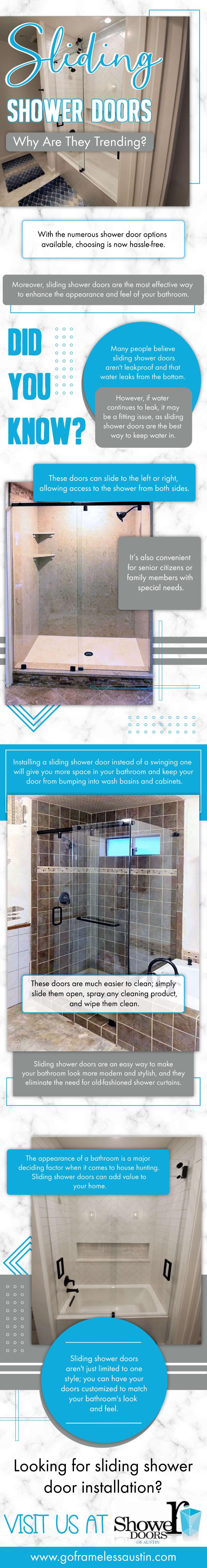 Sliding shower doors why are they trending